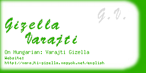 gizella varajti business card